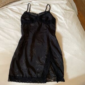 Sold  witchy whimsigoth Black Lace Slip
